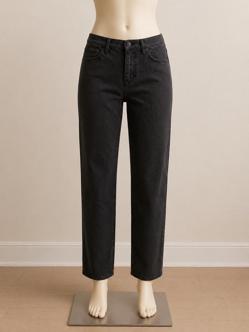 Ralph Lauren Black Straight-Leg Jeans Classic Dark Wash Pre-owned Size 4